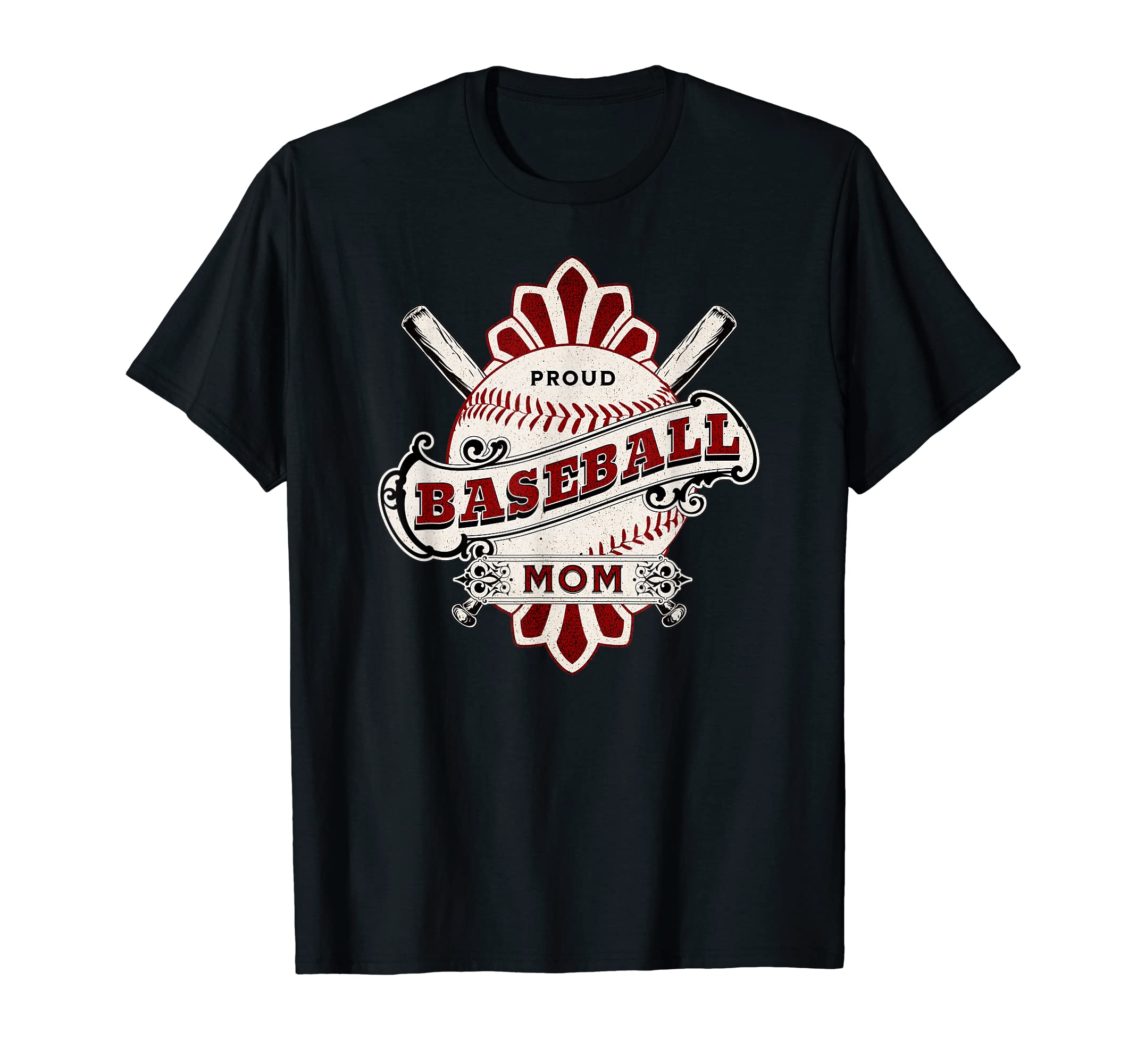 Proud Baseball Mom T-Shirt - Novelty Apparel Unisex - T-Shirt, Sweatshirt, Hoodie