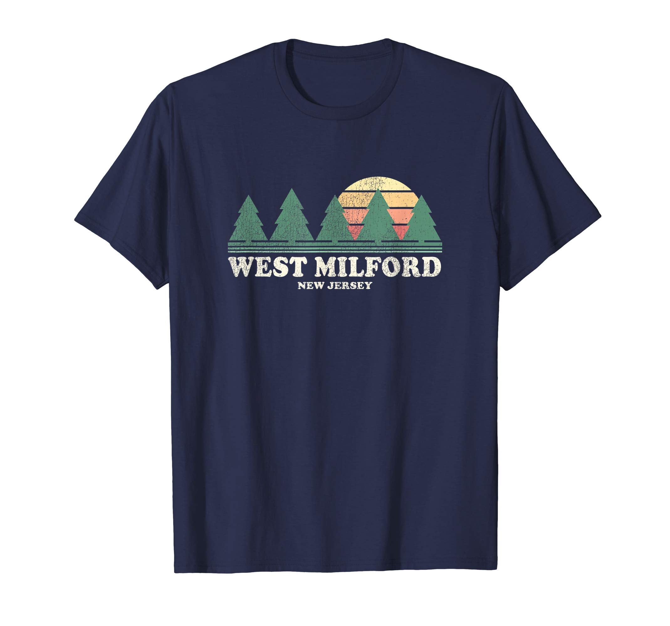 West Milford Nj Throwback 70S T-Shirt - Novelty Apparel Unisex - T-Shirt, Sweatshirt, Hoodie