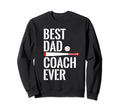 Baseball Best Dad Coach Softball Sweatshirt - Minimalist Print Unisex - T-Shirt, Sweatshirt, Hoodie