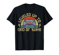 Leveled Up To Dad Twins Fathers Day T-Shirt - Trendy Graphic for Adults - T-Shirt, Sweatshirt, Hoodie