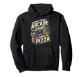 Weekend Forecast Arcade Gamer Pizza Hoodie - Trendy Graphic Men Women - T-Shirt, Sweatshirt, Hoodie