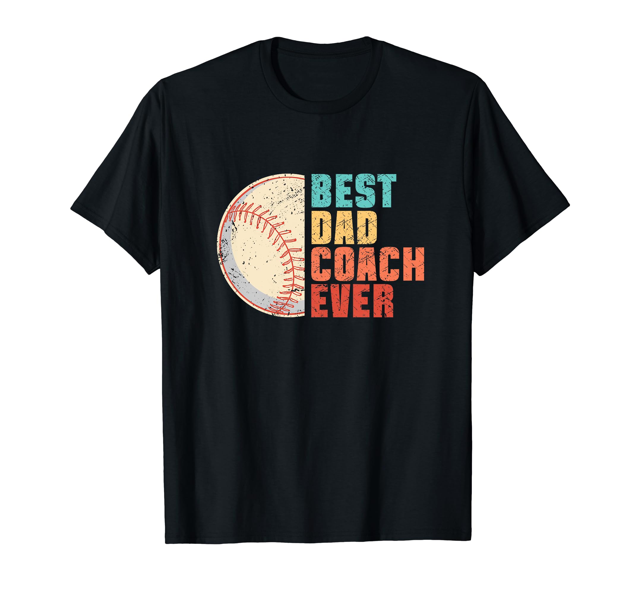 Best Dad Coach Ever Baseball Player T-Shirt - Custom Art Print for Adults - T-Shirt, Sweatshirt, Hoodie