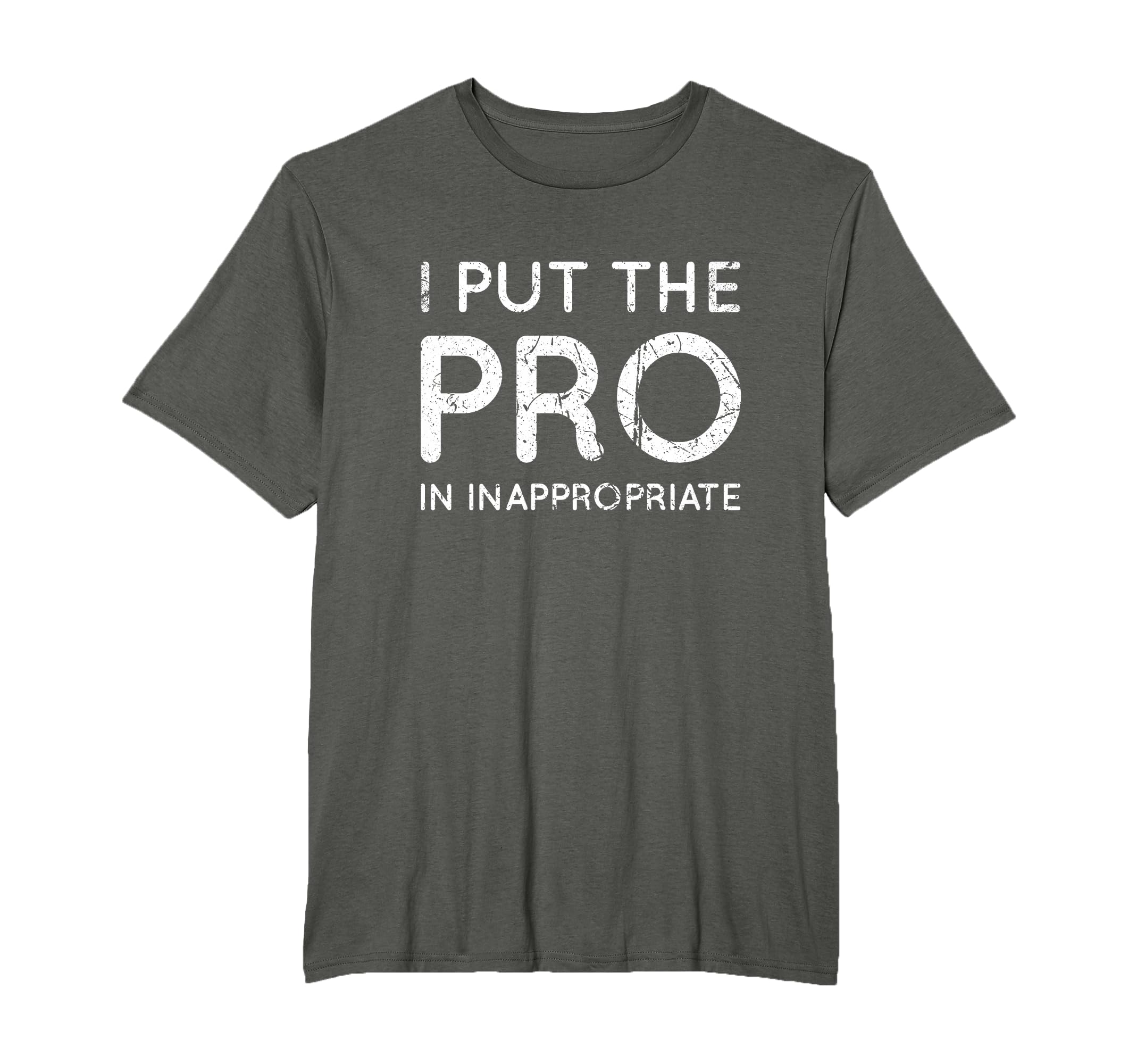 I Put Pro Inappropriate Distressed T-Shirt - Minimalist Print Unisex - T-Shirt, Sweatshirt, Hoodie