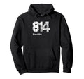 814 Made Erie Distressed Hoodie - Unique Graphic for Adults - T-Shirt, Sweatshirt, Hoodie