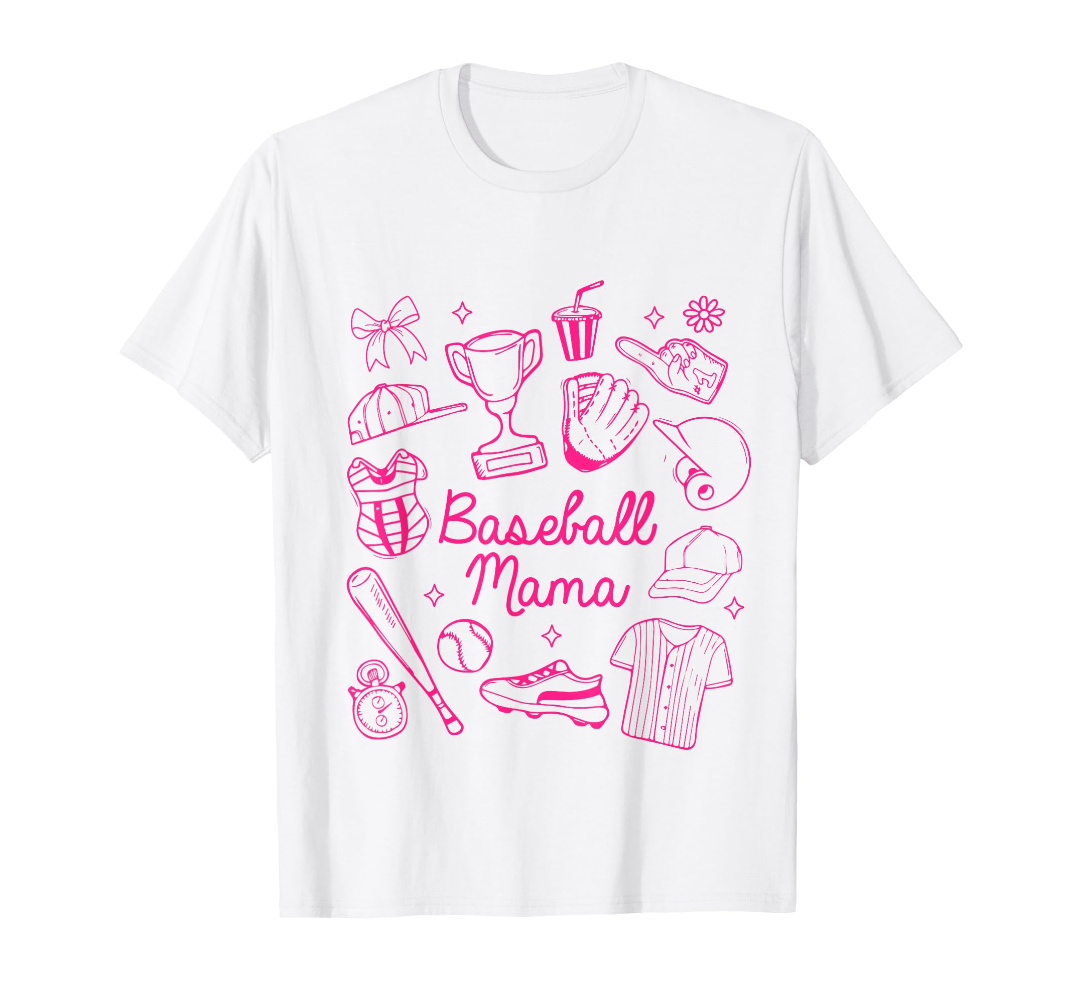 Baseball Mama Doodles Game Day Vibes T-Shirt - Trendy Graphic for Adults - T-Shirt, Sweatshirt, Hoodie