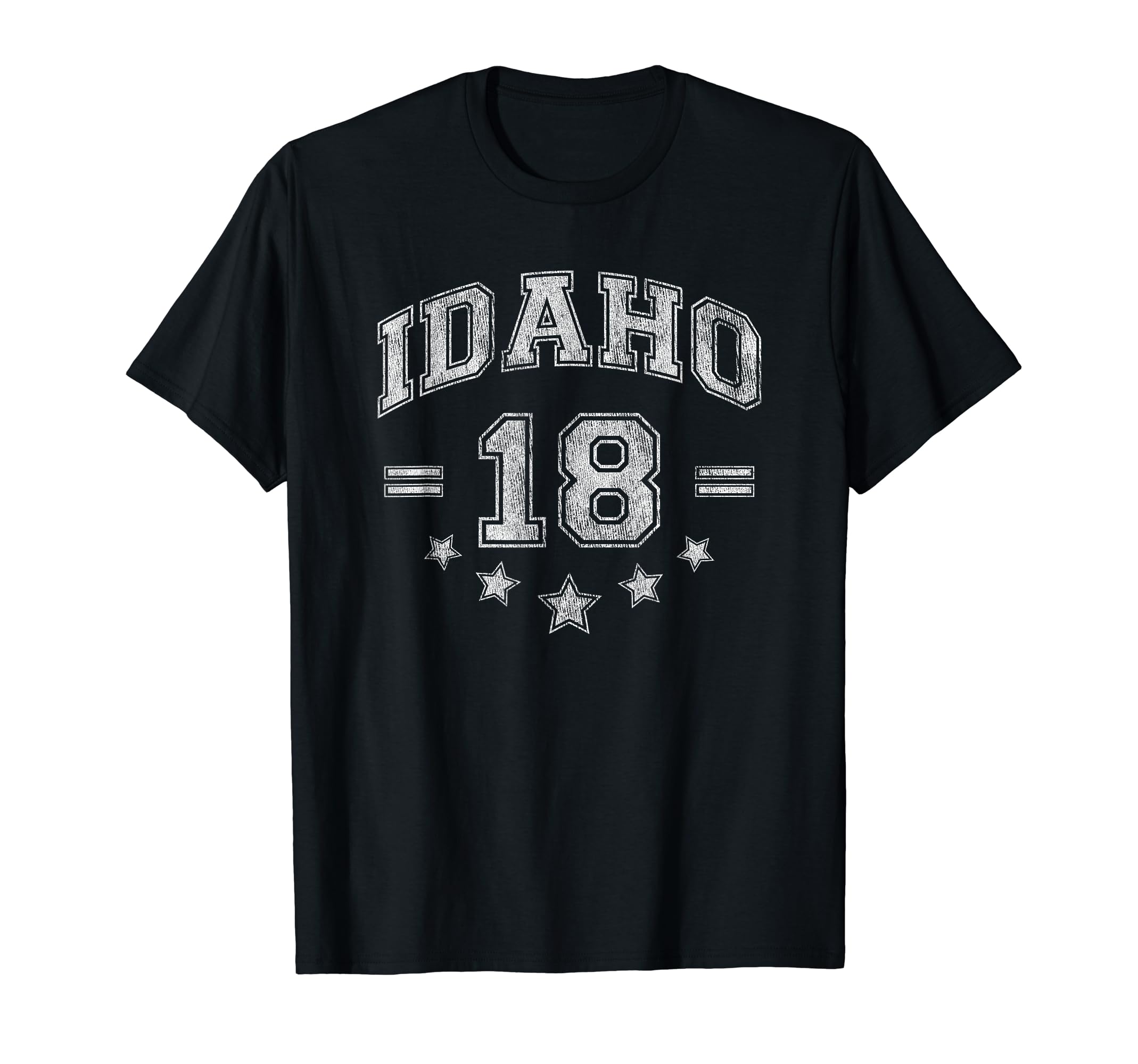 Idaho 18 Distressed Arch Gift T-Shirt - Graphic Print Unisex - T-Shirt, Sweatshirt, Hoodie
