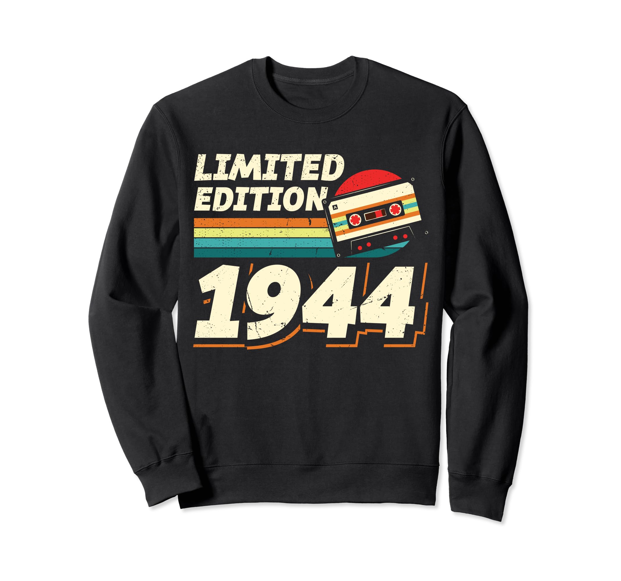 1944 Cassette Tape 80Th Birthday Sweatshirt - Unique Graphic Unisex - T-Shirt, Sweatshirt, Hoodie