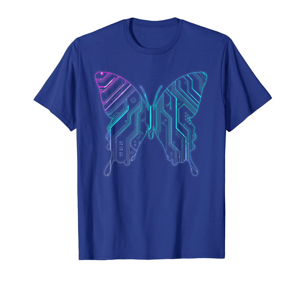 Cyber Aesthetic Butterfly Futurism T-Shirt - Minimalist Print Unisex - T-Shirt, Sweatshirt, Hoodie