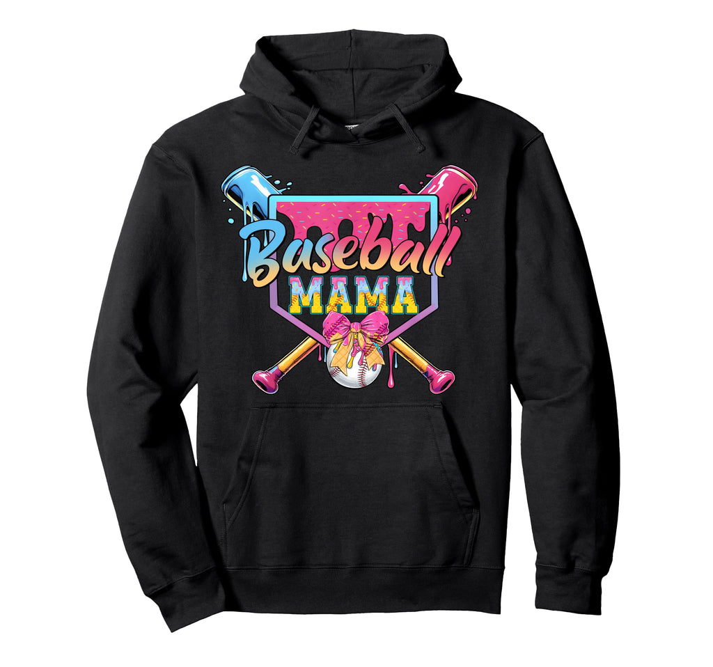 Mothers Day Funny Mama Mom Baseball Ice Hoodie - Unique Graphic for Adults - T-Shirt, Sweatshirt, Hoodie