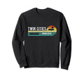 Twin Cities Minnesota Mn Distressed Sweatshirt - Fun Novelty Design Unisex - T-Shirt, Sweatshirt, Hoodie