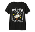 Off To Watch Softball Goose Funny T-Shirt - Trendy Graphic for Adults - T-Shirt, Sweatshirt, Hoodie