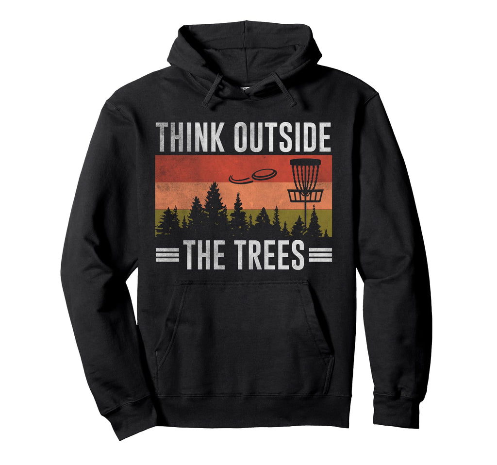 Disc Golf Basket Sunset Hoodie - Unique Graphic Unisex - T-Shirt, Sweatshirt, Hoodie