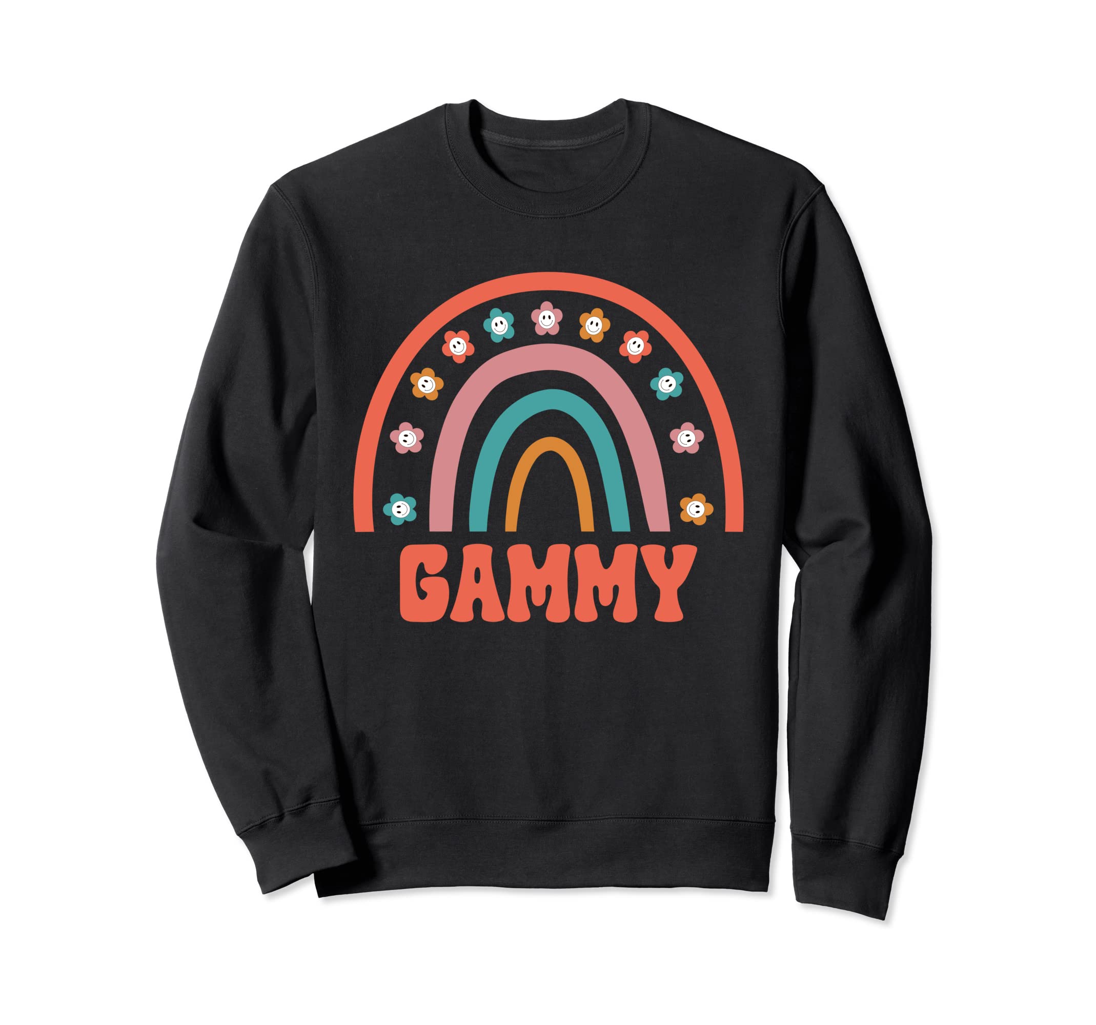 Gammy Groovy Grandma Rainbow Boho Sweatshirt - Graphic Print Men Women - T-Shirt, Sweatshirt, Hoodie