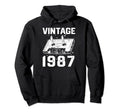Birthday Best 1987 Bday 1987 Cassette Hoodie - Minimalist Print for Adults - T-Shirt, Sweatshirt, Hoodie