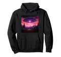 Alien Abduction Alien Vaporwave Ufo Hoodie - Aesthetic Graphic Unisex - T-Shirt, Sweatshirt, Hoodie