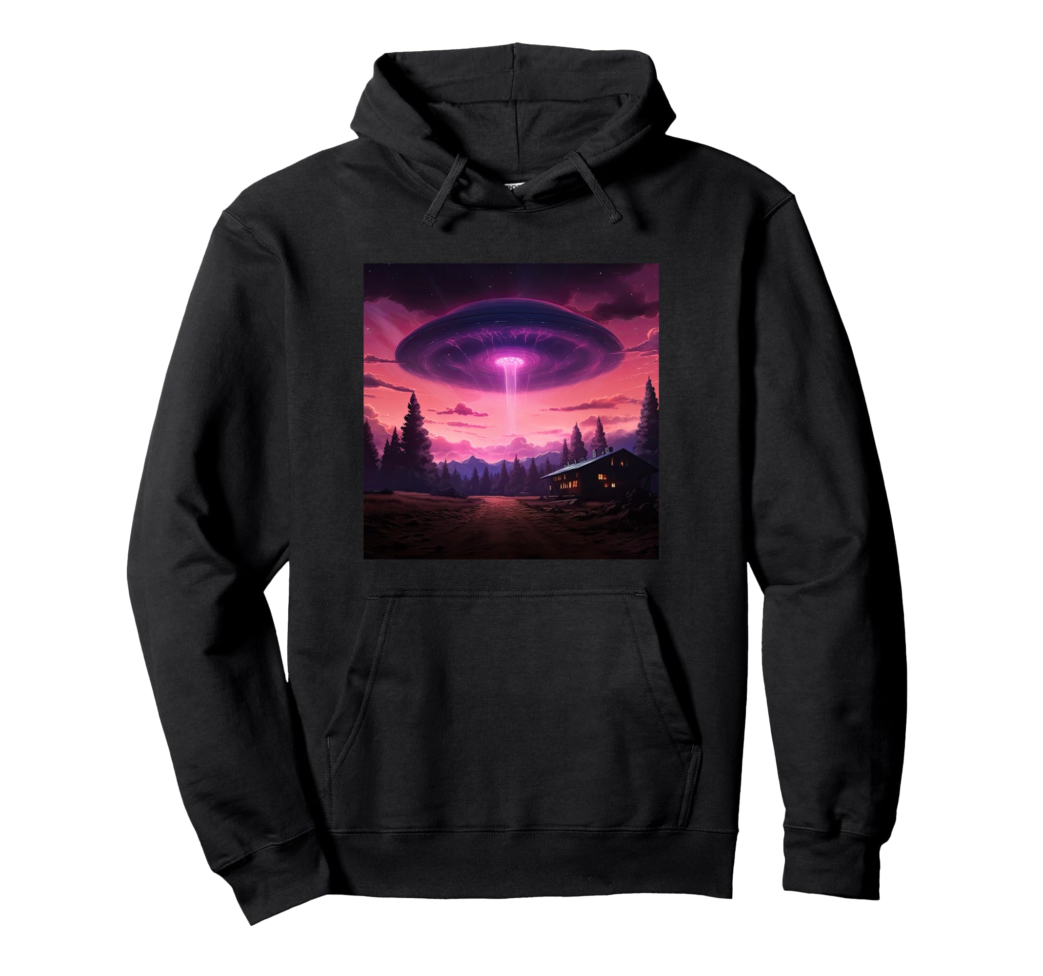 Alien Abduction Alien Vaporwave Ufo Hoodie - Aesthetic Graphic Unisex - T-Shirt, Sweatshirt, Hoodie