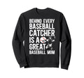 Great Baseball Catcher Mom Sweatshirt - Aesthetic Graphic for Adults - T-Shirt, Sweatshirt, Hoodie
