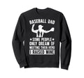 Baseball Dad Proud Father Baseball Sweatshirt - Custom Art Print Men Women - T-Shirt, Sweatshirt, Hoodie