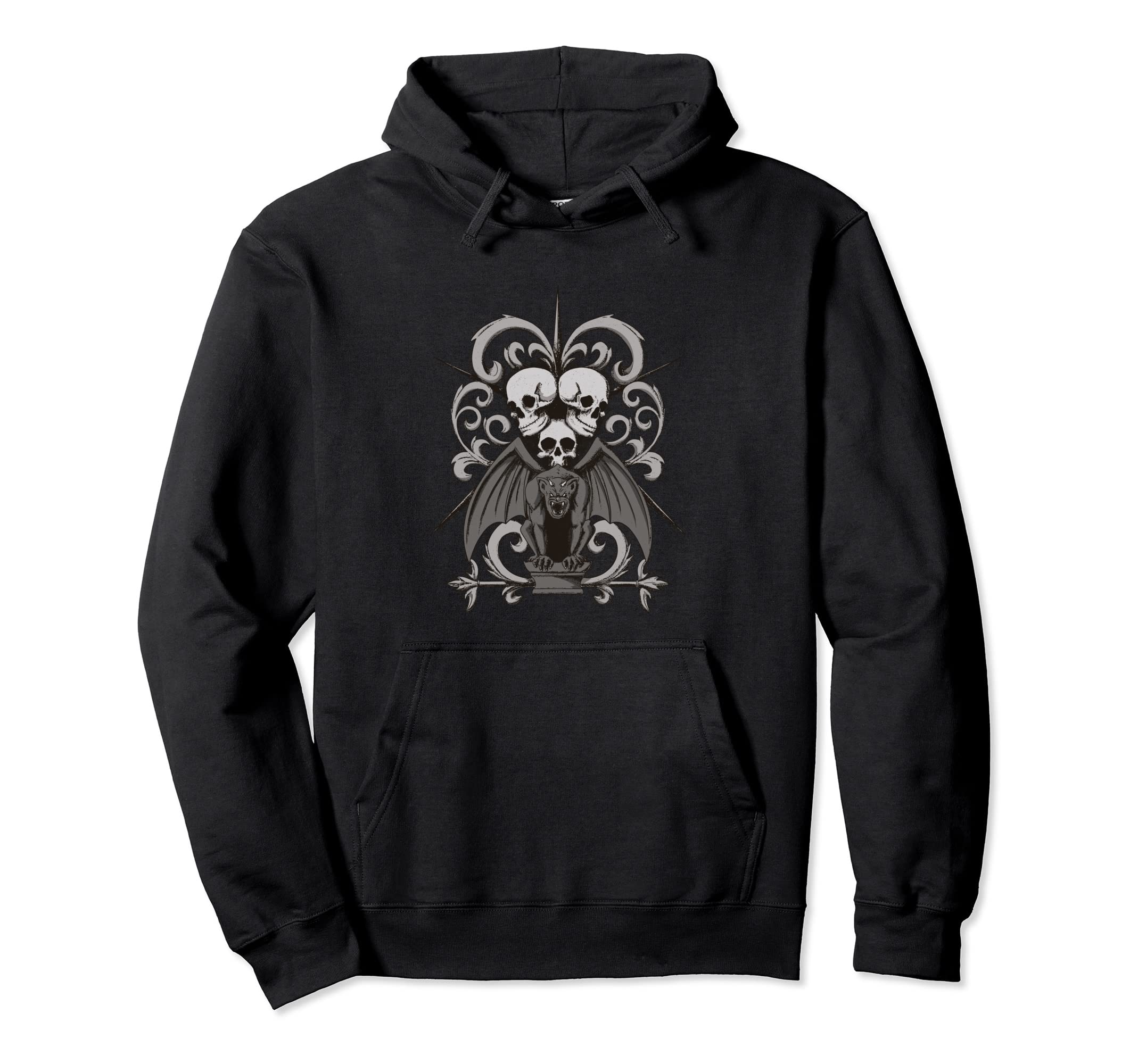 Gothic Skulls Alternative Aesthetic Y2K Hoodie - Novelty Apparel Men Women - T-Shirt, Sweatshirt, Hoodie