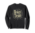 Broken Inside Y2K Emo Aesthetic Sweatshirt - Novelty Apparel for Adults - T-Shirt, Sweatshirt, Hoodie