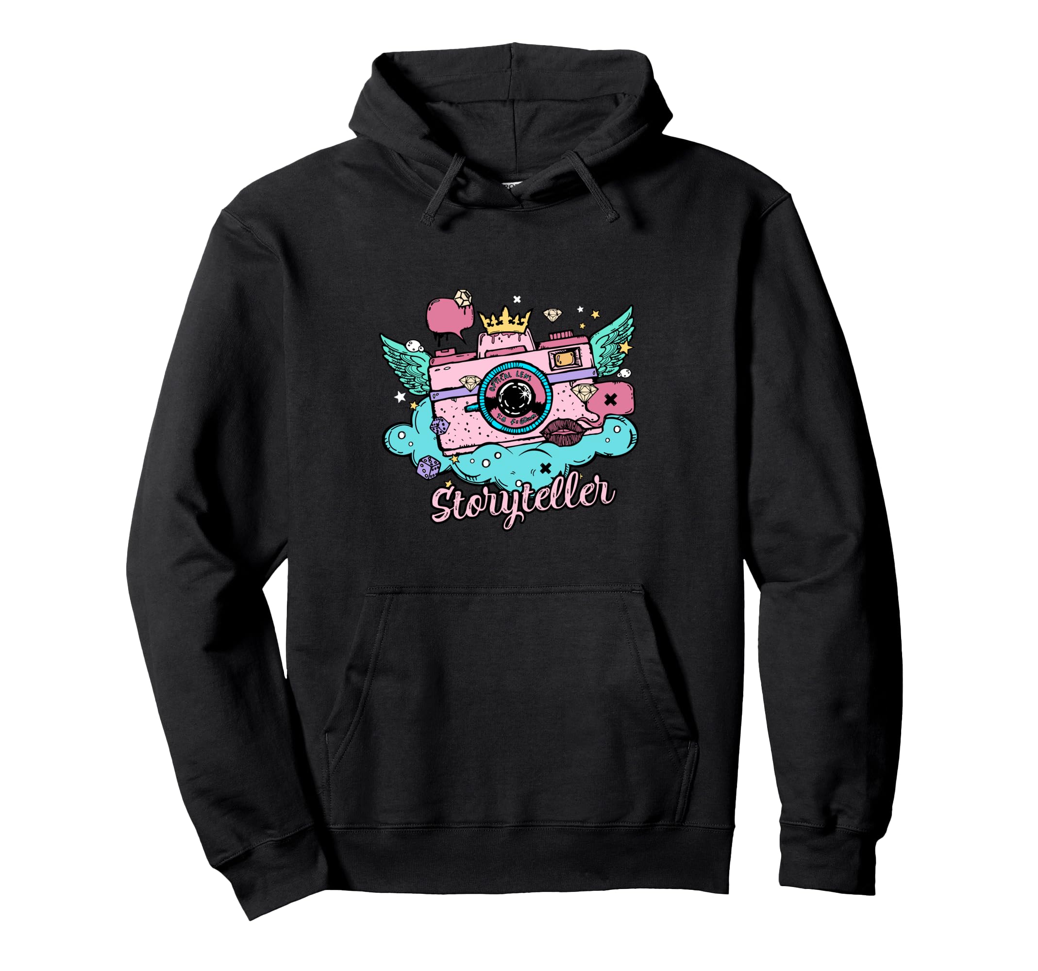 Photography Colorful Grunge Stye Camera Hoodie - Minimalist Print Men Women - T-Shirt, Sweatshirt, Hoodie