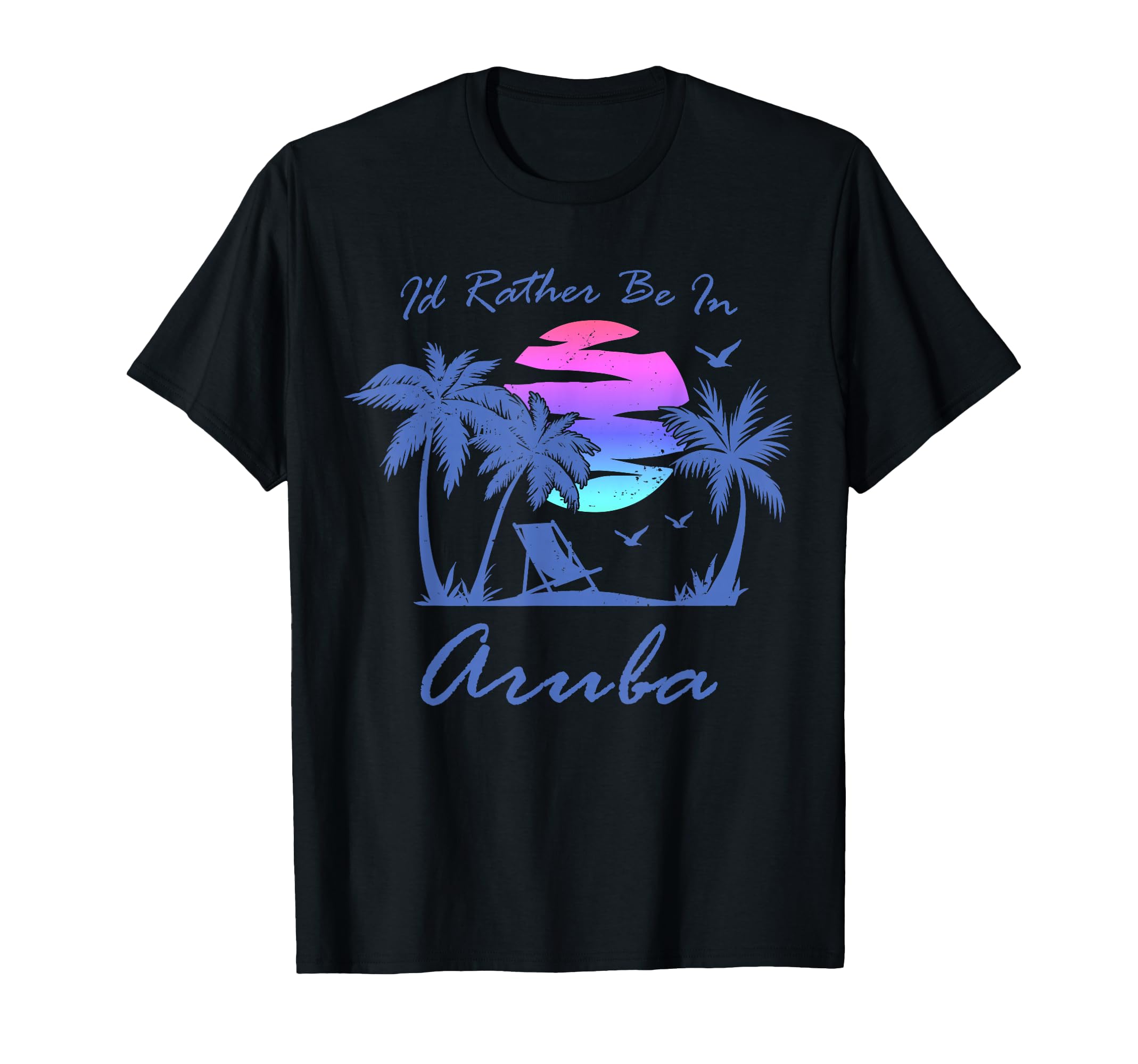 Id Rather Be Aruba Beach Sunset T-Shirt - Casual Everyday Wear for Adults - T-Shirt, Sweatshirt, Hoodie