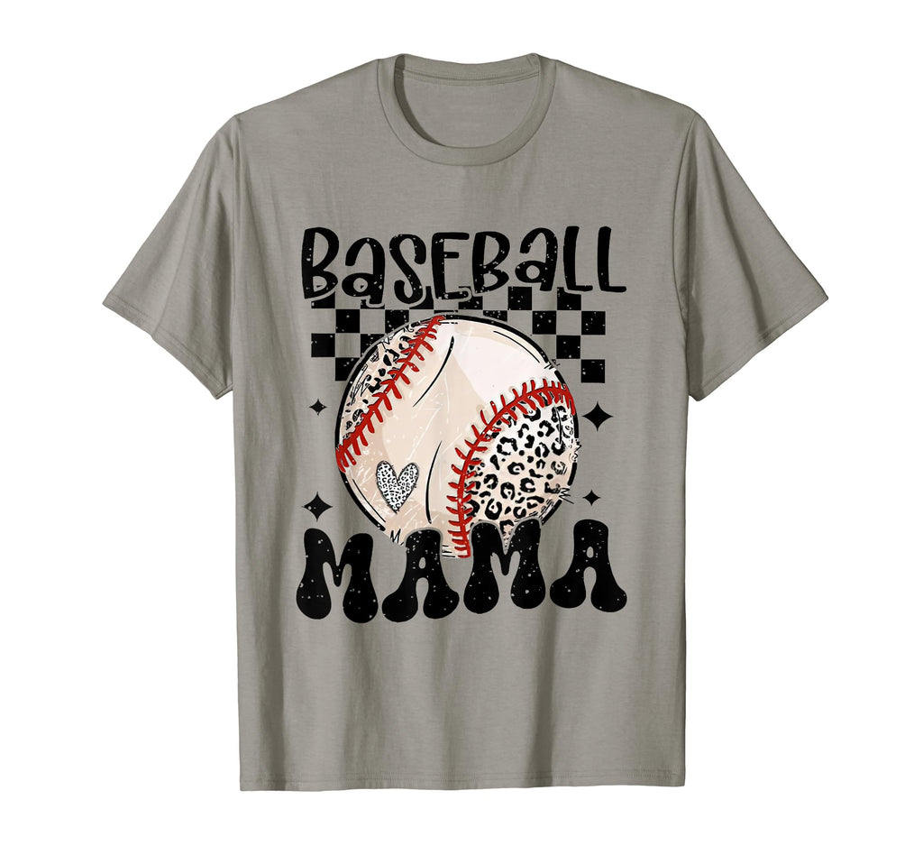 Baseball Mama Groovy Baseball Softball Mom T-Shirt - Graphic Print Unisex - T-Shirt, Sweatshirt, Hoodie