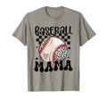 Baseball Mama Groovy Baseball Softball Mom T-Shirt - Graphic Print Unisex - T-Shirt, Sweatshirt, Hoodie