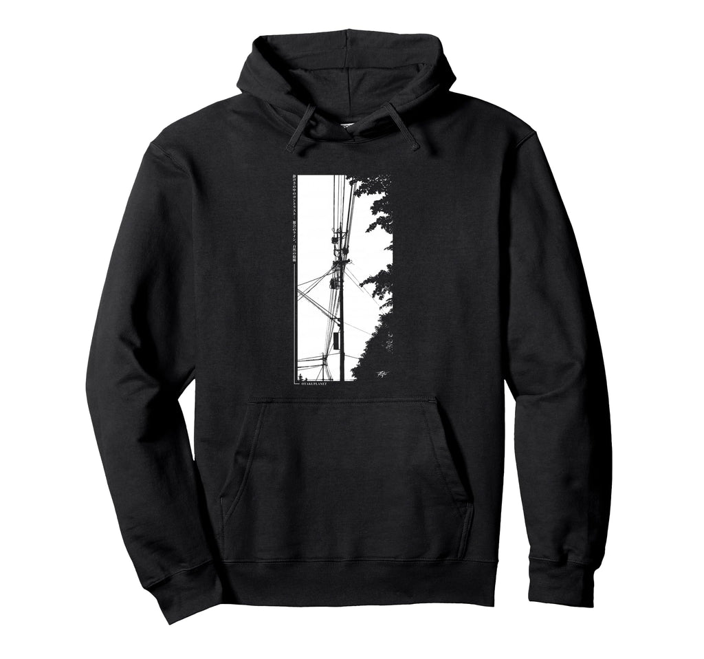 Electricity Pole Japanese Anime Streetwear Hoodie - Trendy Graphic Unisex - T-Shirt, Sweatshirt, Hoodie