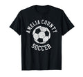 Amelia County Soccer Distressed 90S T-Shirt - Minimalist Print Unisex - T-Shirt, Sweatshirt, Hoodie