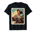 Beautiful Pin Up Wwii T-Shirt - Trendy Graphic for Adults - T-Shirt, Sweatshirt, Hoodie