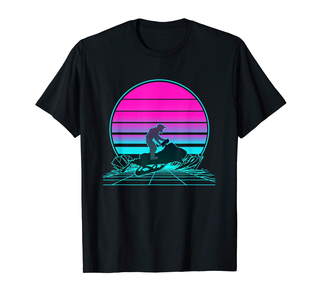 Sunset Snowmobile T-Shirt - Graphic Print Unisex - T-Shirt, Sweatshirt, Hoodie