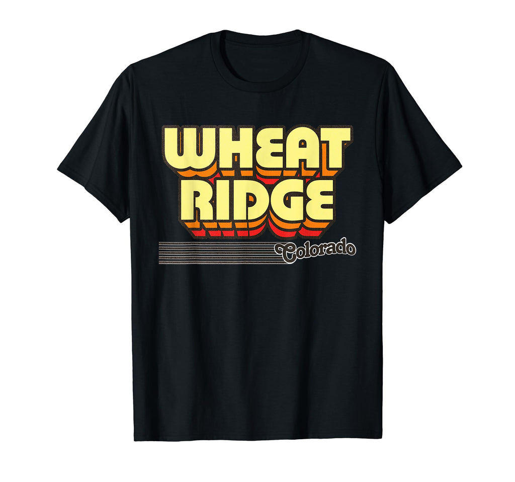 Wheat Ridge Colorado Stripes T-Shirt - Fun Novelty Design Men Women - T-Shirt, Sweatshirt, Hoodie