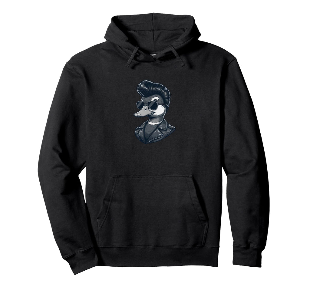 Duck Sunglasses Rockabilly Vibe Hoodie - Minimalist Print Men Women - T-Shirt, Sweatshirt, Hoodie