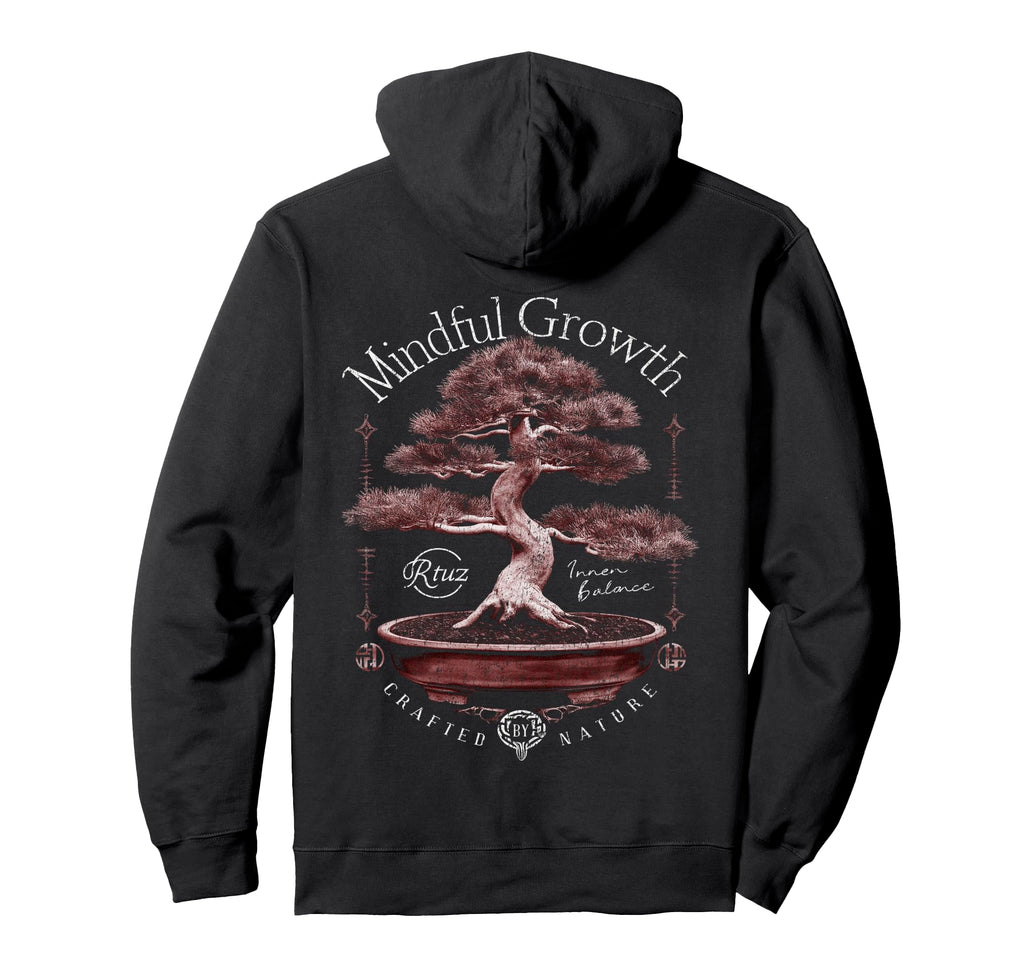 Back Y2K Streetwear Bonsai Hoodie - Fun Novelty Design Men Women - T-Shirt, Sweatshirt, Hoodie
