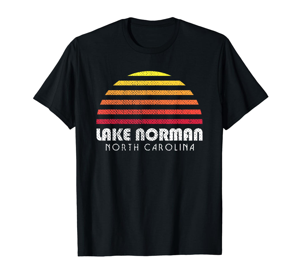 Lake Norman Distressed Sunset T-Shirt - Streetwear Style for Adults - T-Shirt, Sweatshirt, Hoodie