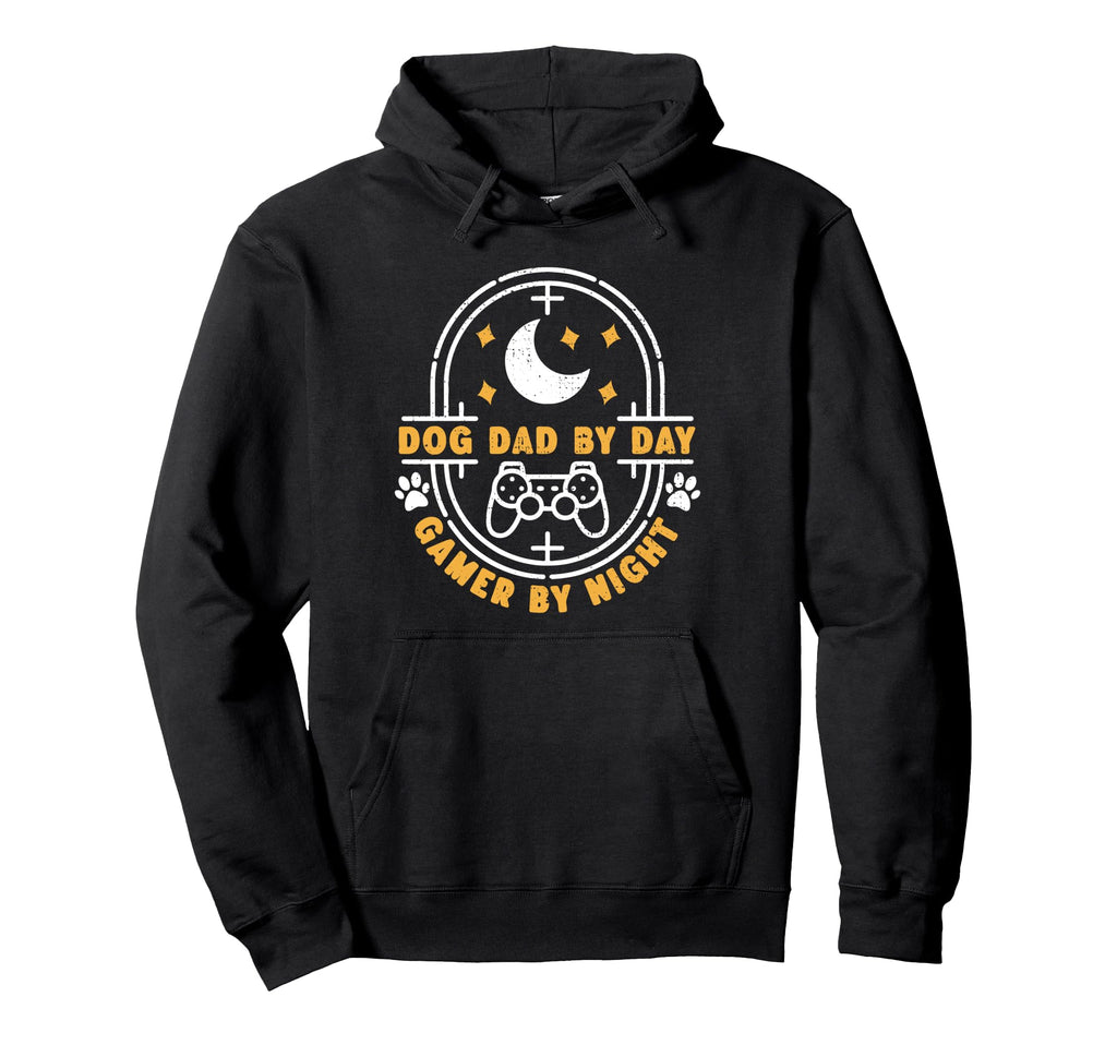 Dog Dad Day Gamer Night Gamepad And Hoodie - Custom Art Print for Adults - T-Shirt, Sweatshirt, Hoodie