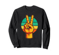 Peace Sign Hippie Boho Sweatshirt - Minimalist Print for Adults - T-Shirt, Sweatshirt, Hoodie