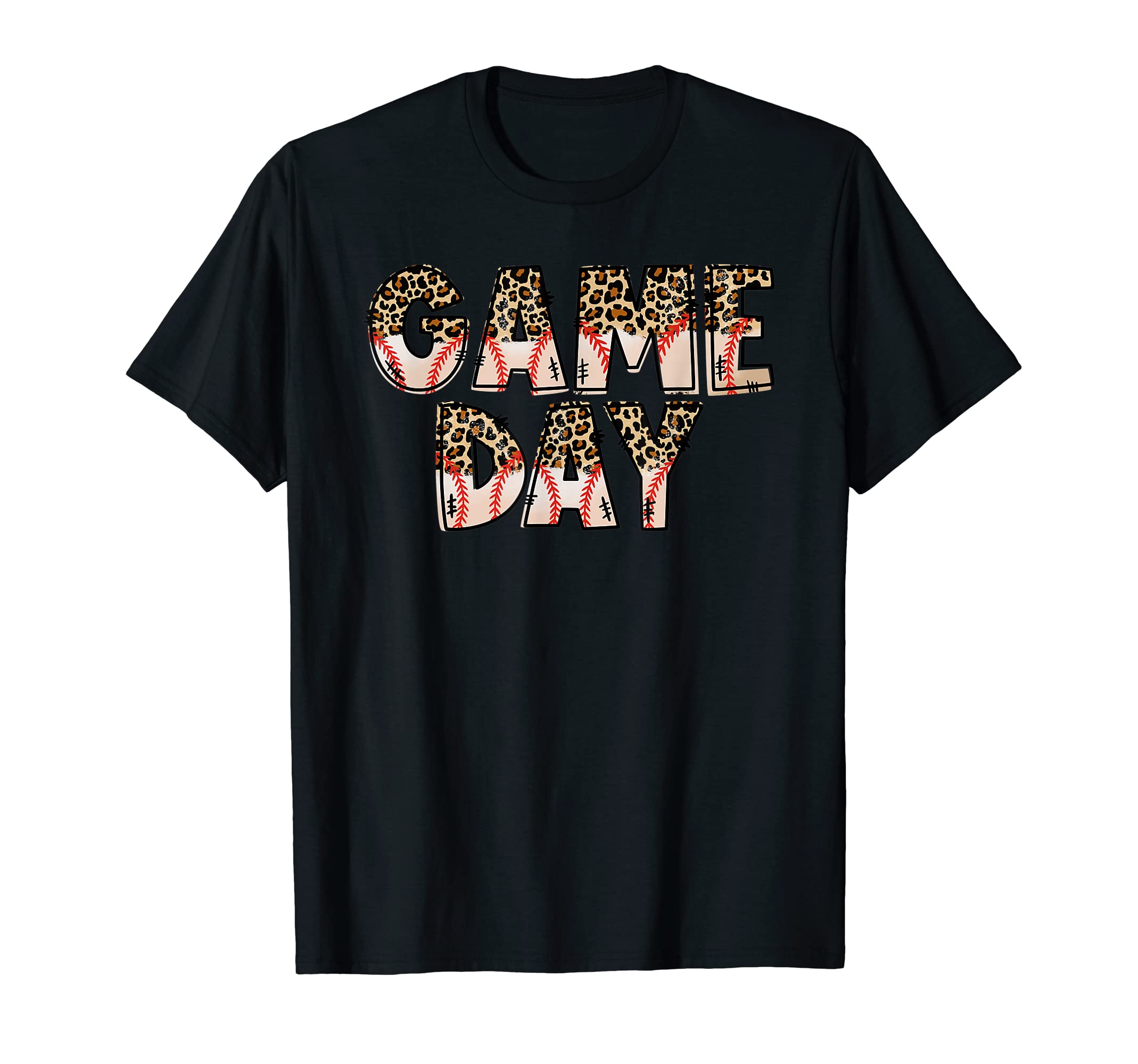 Game Day Vibes Leopard Baseball Season T-Shirt - Streetwear Style Unisex - T-Shirt, Sweatshirt, Hoodie