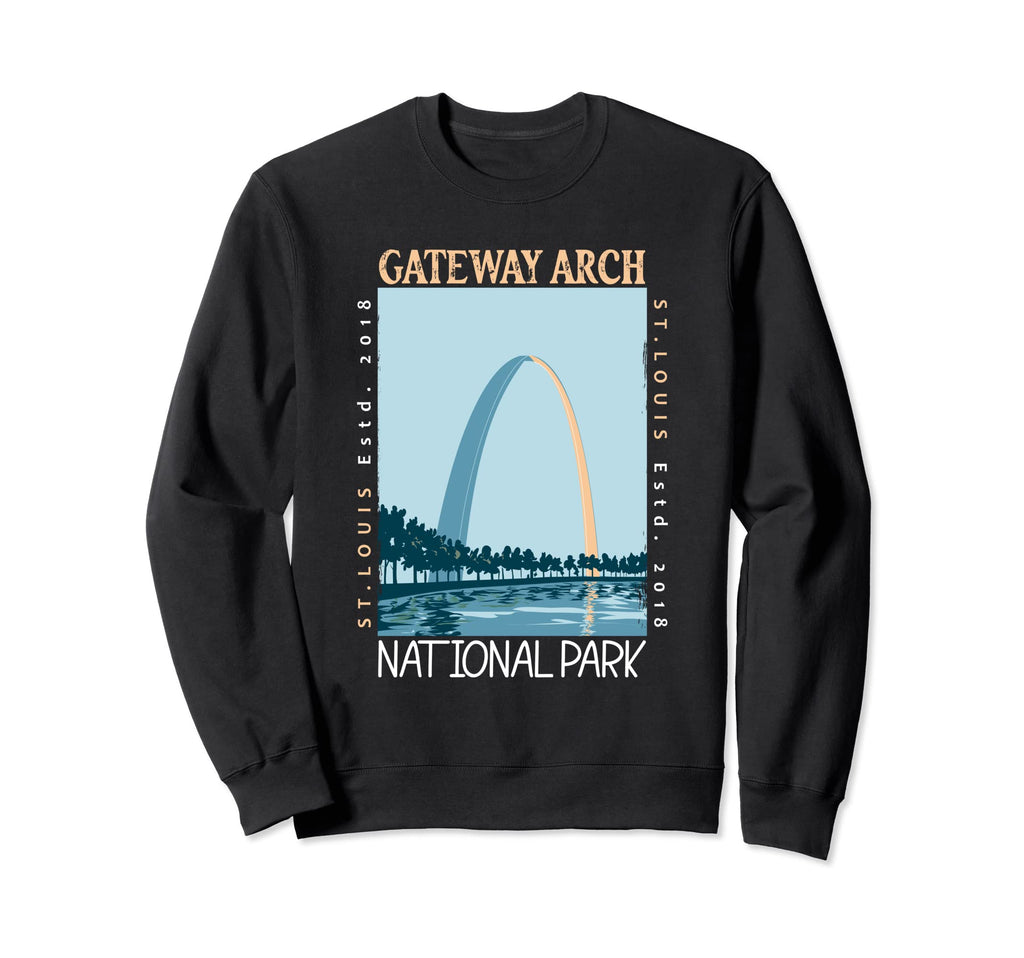 Gateway Arch National Park Sweatshirt - Custom Art Print for Adults - T-Shirt, Sweatshirt, Hoodie