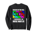 Raised 80S Cassette Tape Funny Sweatshirt - Minimalist Print for Adults - T-Shirt, Sweatshirt, Hoodie