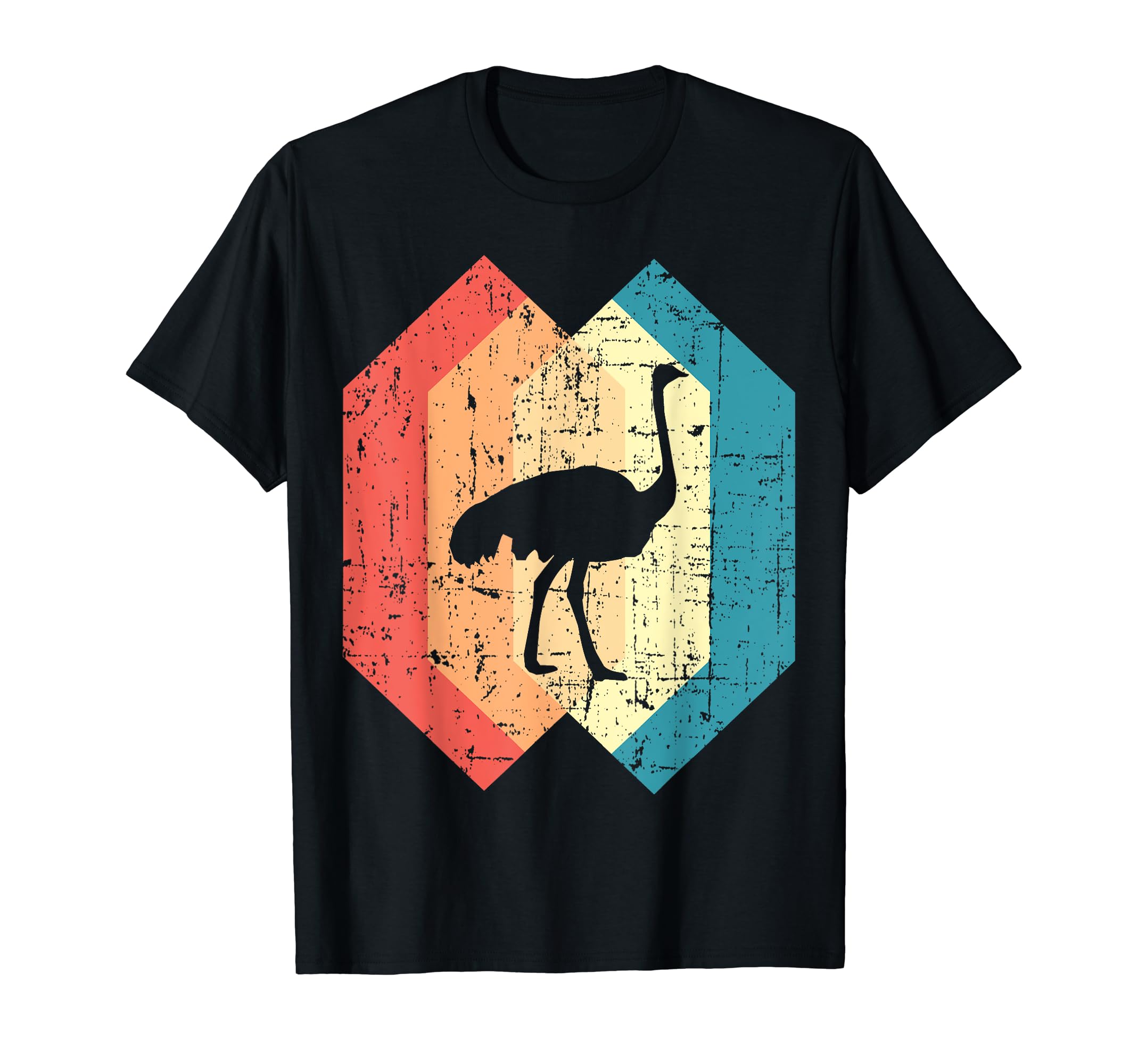Ostrich Distressed Gift T-Shirt - Graphic Print Men Women - T-Shirt, Sweatshirt, Hoodie