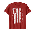 Red Ribbon Week American Flag Distressed T-Shirt - Graphic Print for Adults - T-Shirt, Sweatshirt, Hoodie