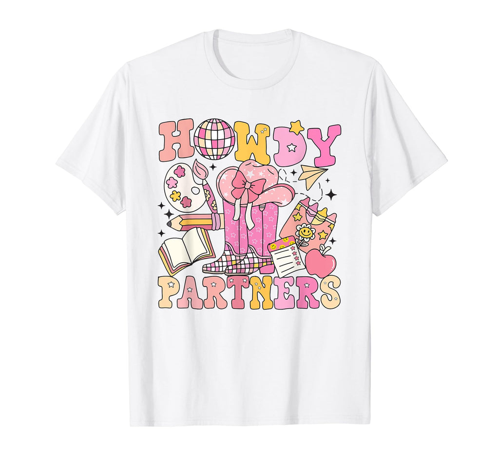 Howdy Partners Country Rodeo Teacher T-Shirt - Custom Art Print Men Women - T-Shirt, Sweatshirt, Hoodie