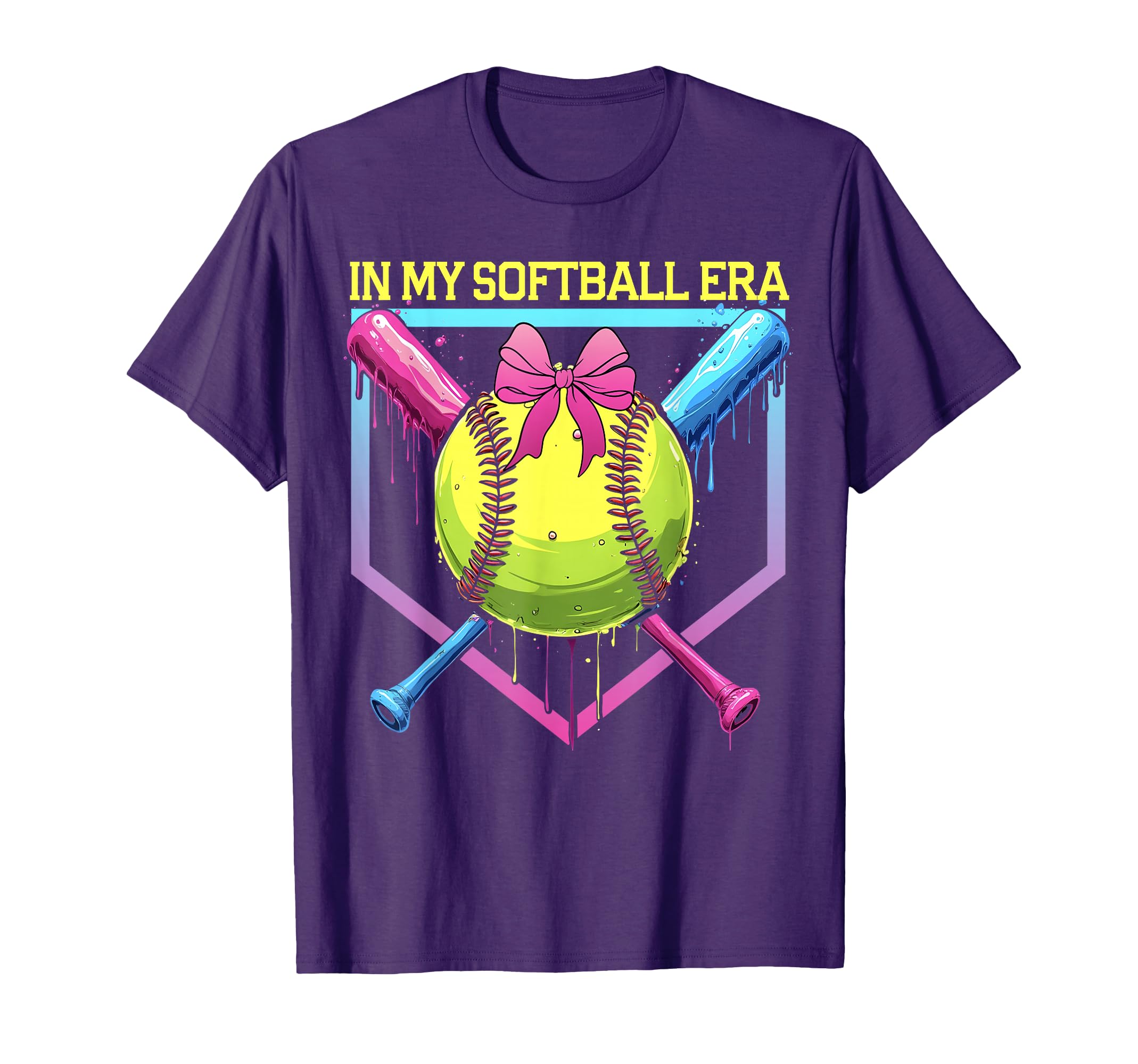 Softball Drip My Softball Era Softball T-Shirt - Novelty Apparel Unisex - T-Shirt, Sweatshirt, Hoodie