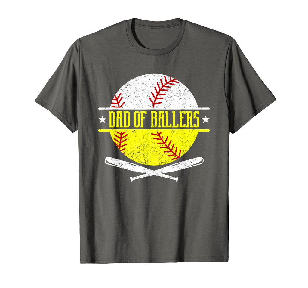 Dad Ballers Funny Dad Baseball And T-Shirt - Graphic Print for Adults - T-Shirt, Sweatshirt, Hoodie