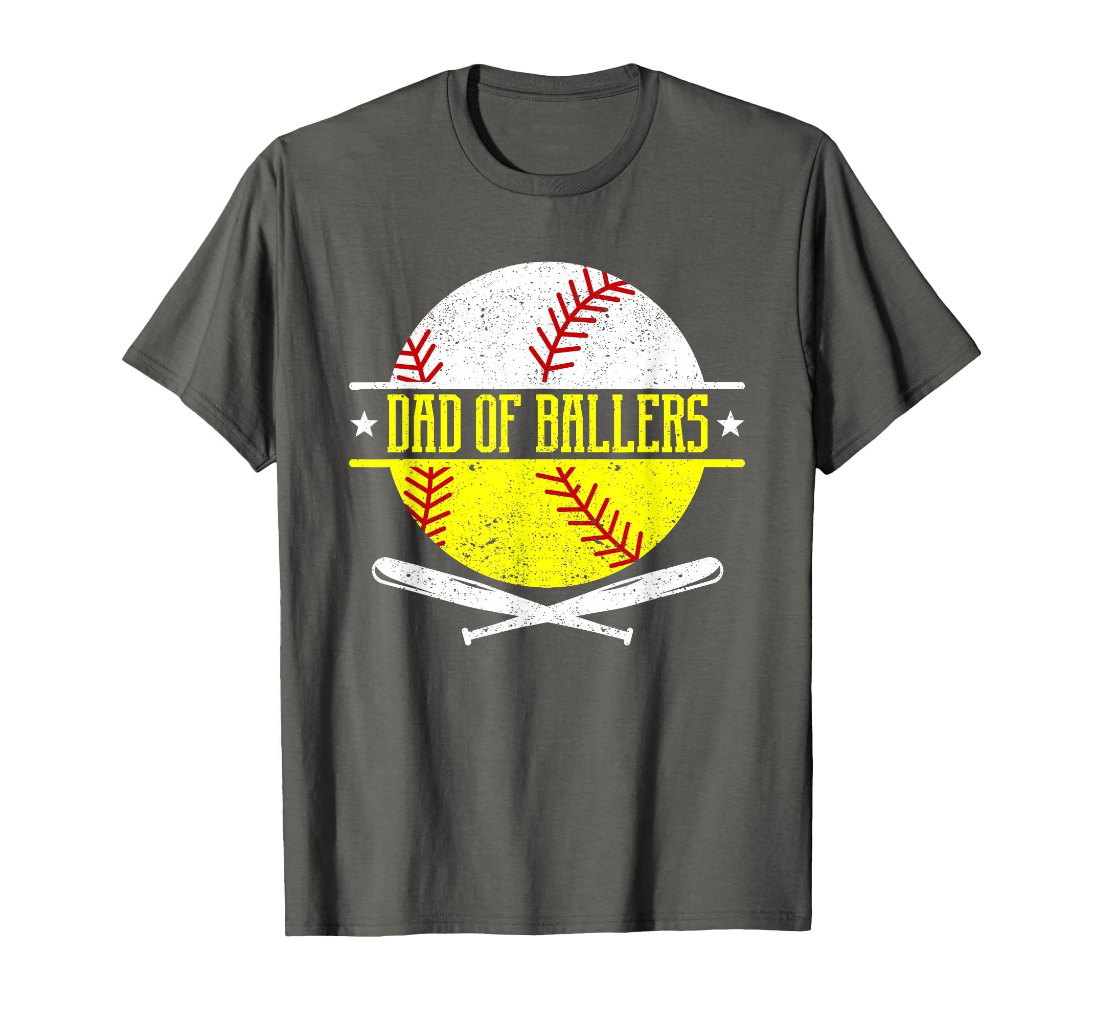 Dad Ballers Funny Dad Baseball And T-Shirt - Graphic Print for Adults - T-Shirt, Sweatshirt, Hoodie