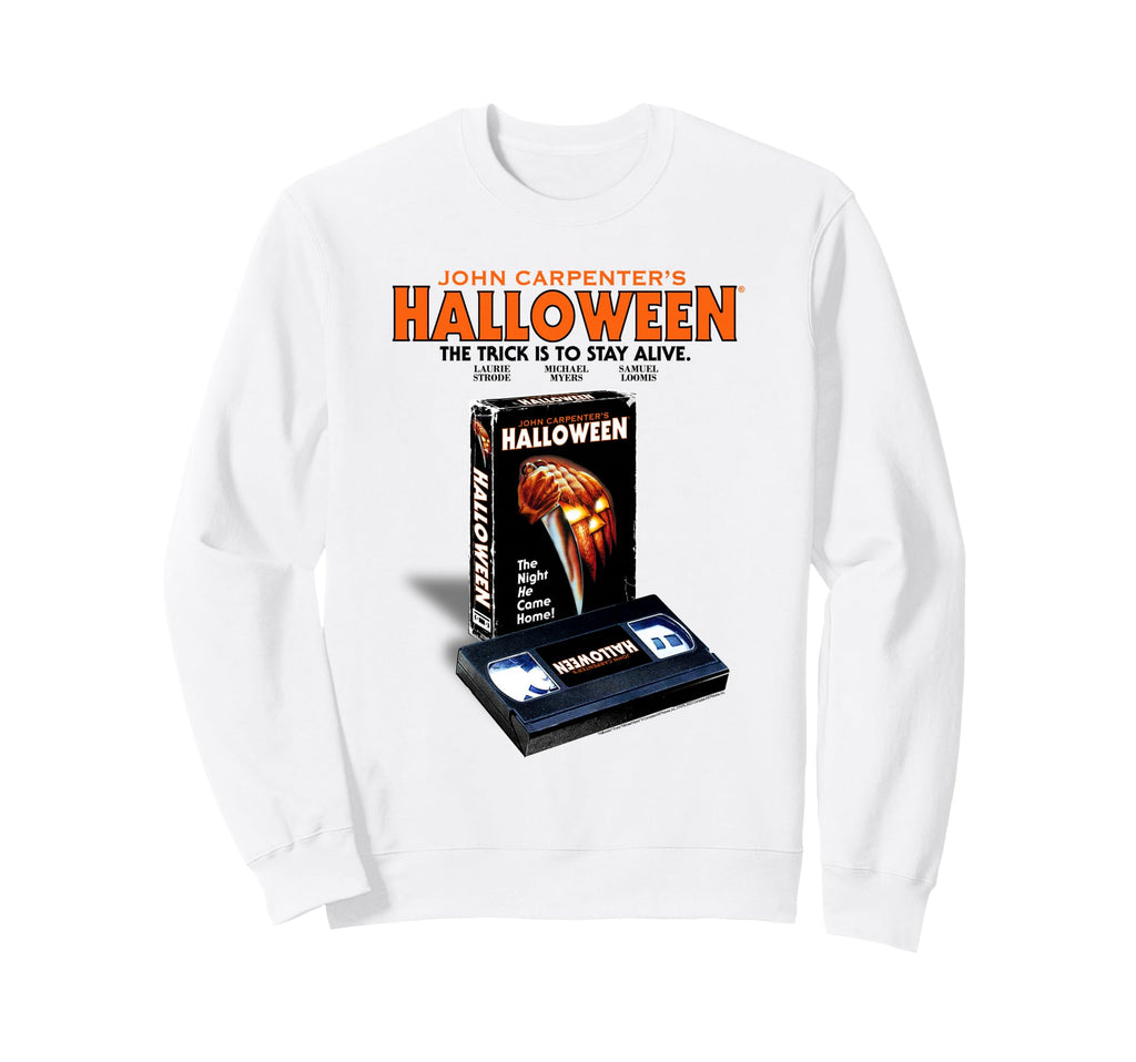 Halloween Vhs Horror Movie Sweatshirt - Novelty Apparel Unisex - T-Shirt, Sweatshirt, Hoodie