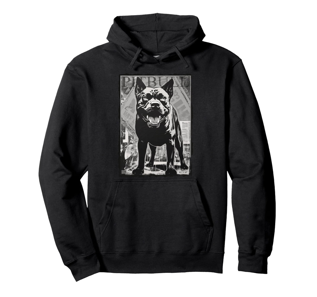 Y2K Streetwear Dog Pit Bull Hoodie - Aesthetic Graphic for Adults - T-Shirt, Sweatshirt, Hoodie