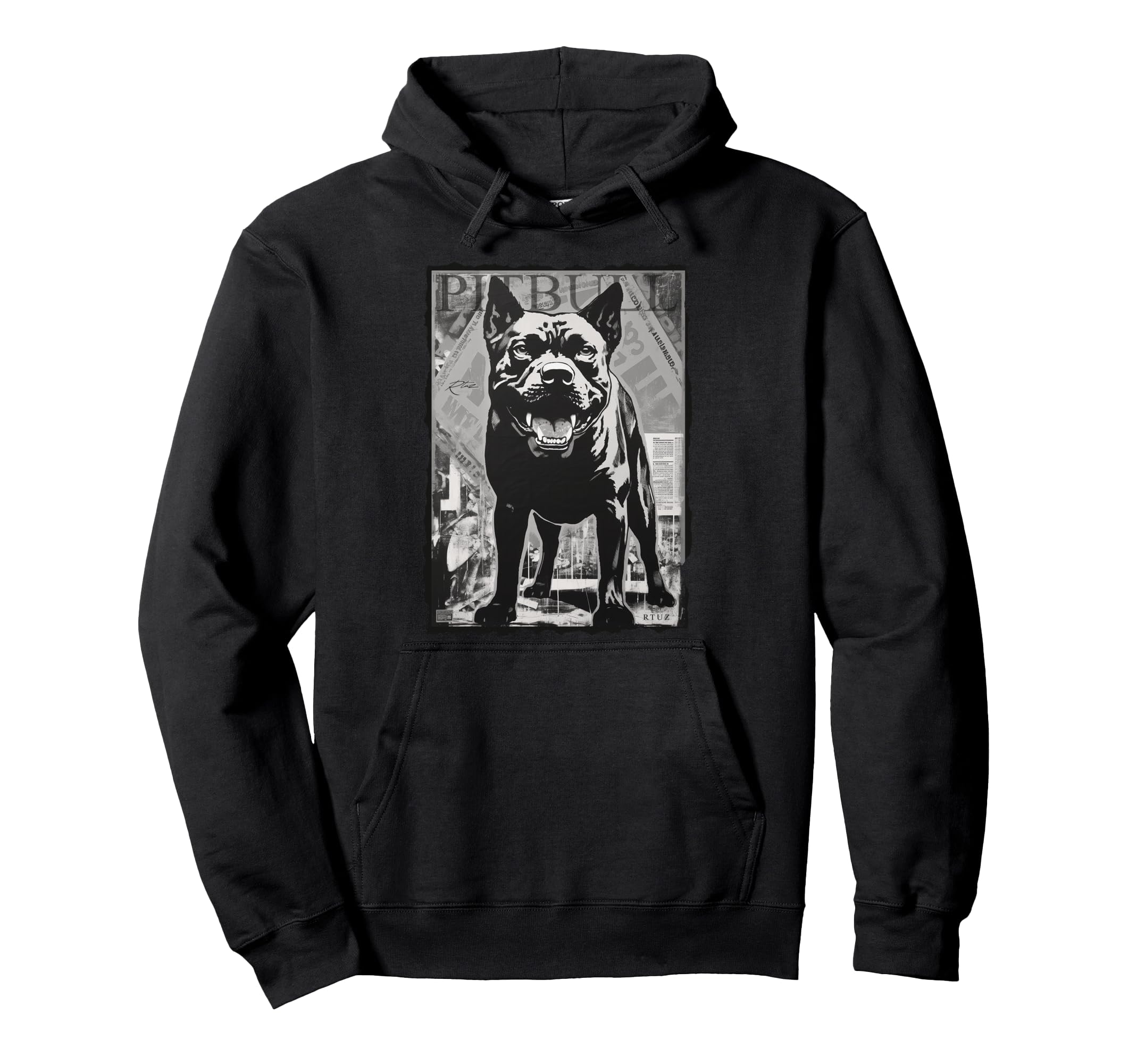Y2K Streetwear Dog Pit Bull Hoodie - Aesthetic Graphic for Adults - T-Shirt, Sweatshirt, Hoodie